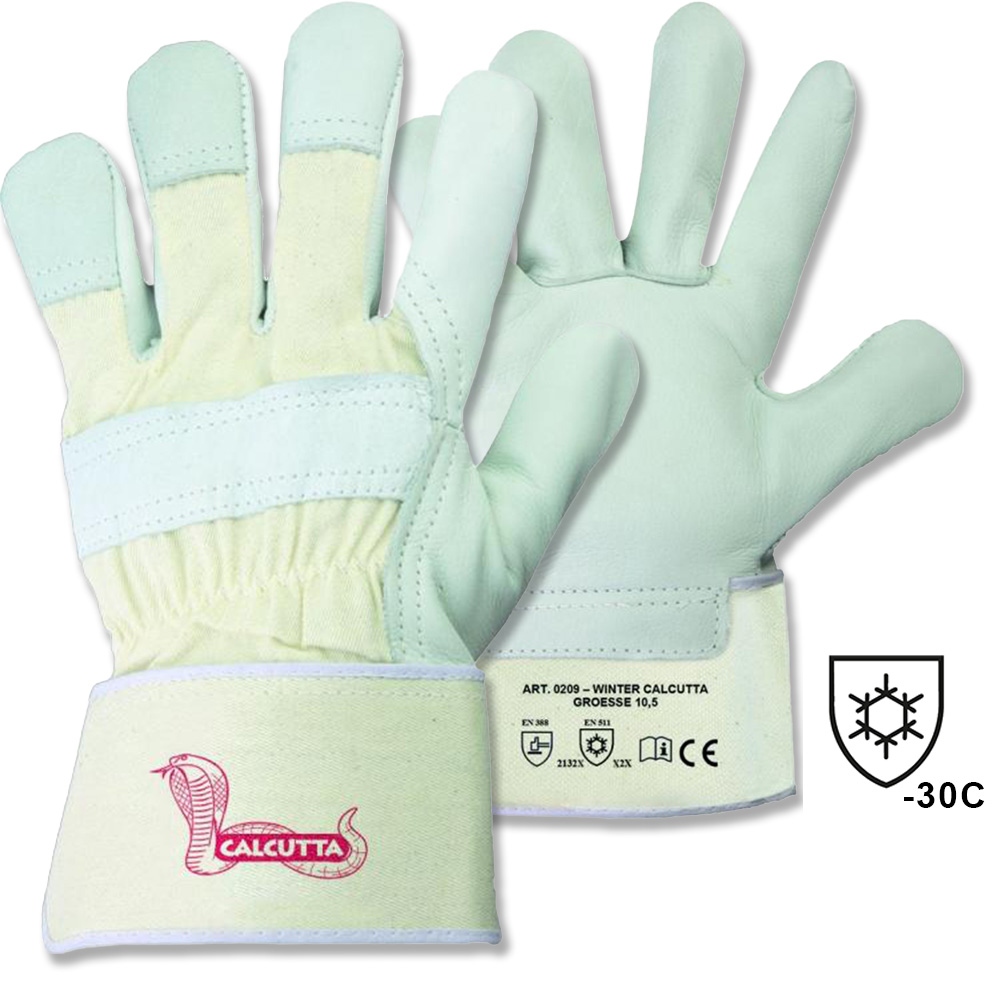 Stronghand 0209 WINTER CALCUTTA Cowhide Leather Safety Gloves 8-11
