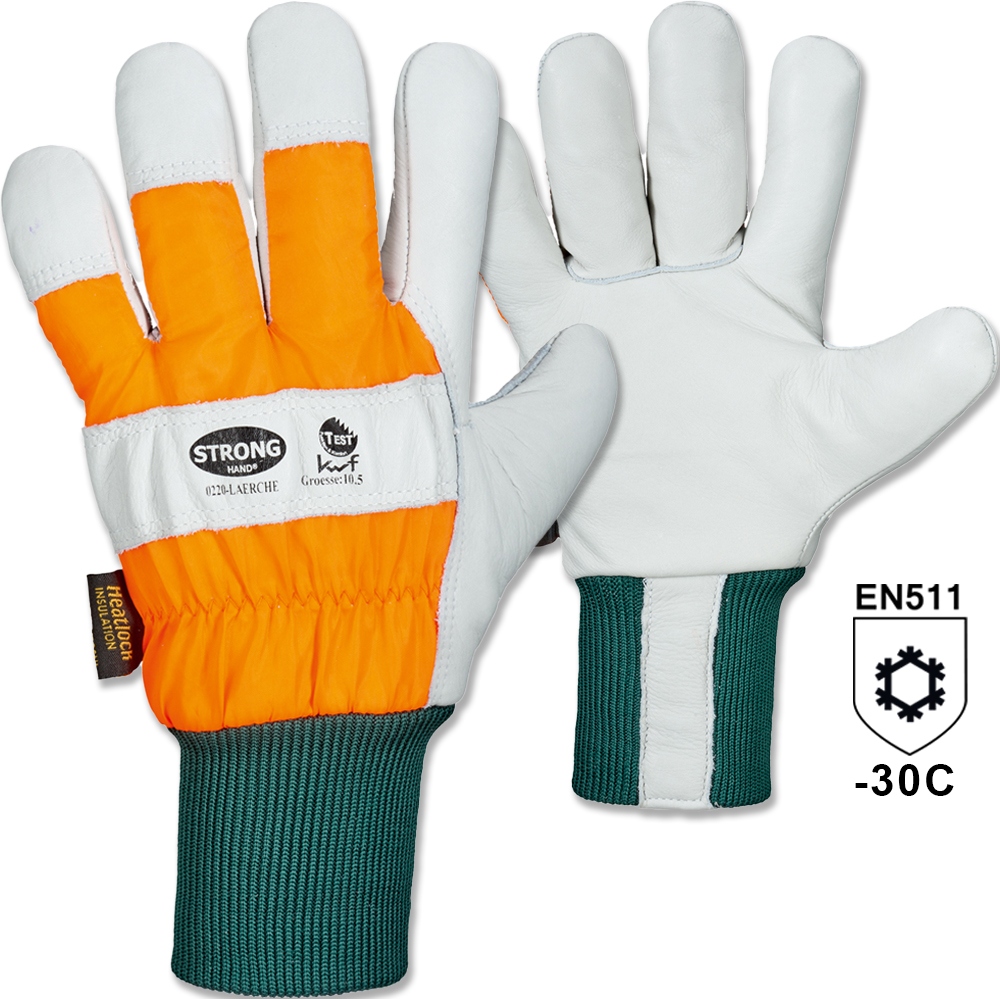 Stronghand 0220 Cowhide Leather Winter Work Gloves size 10.5