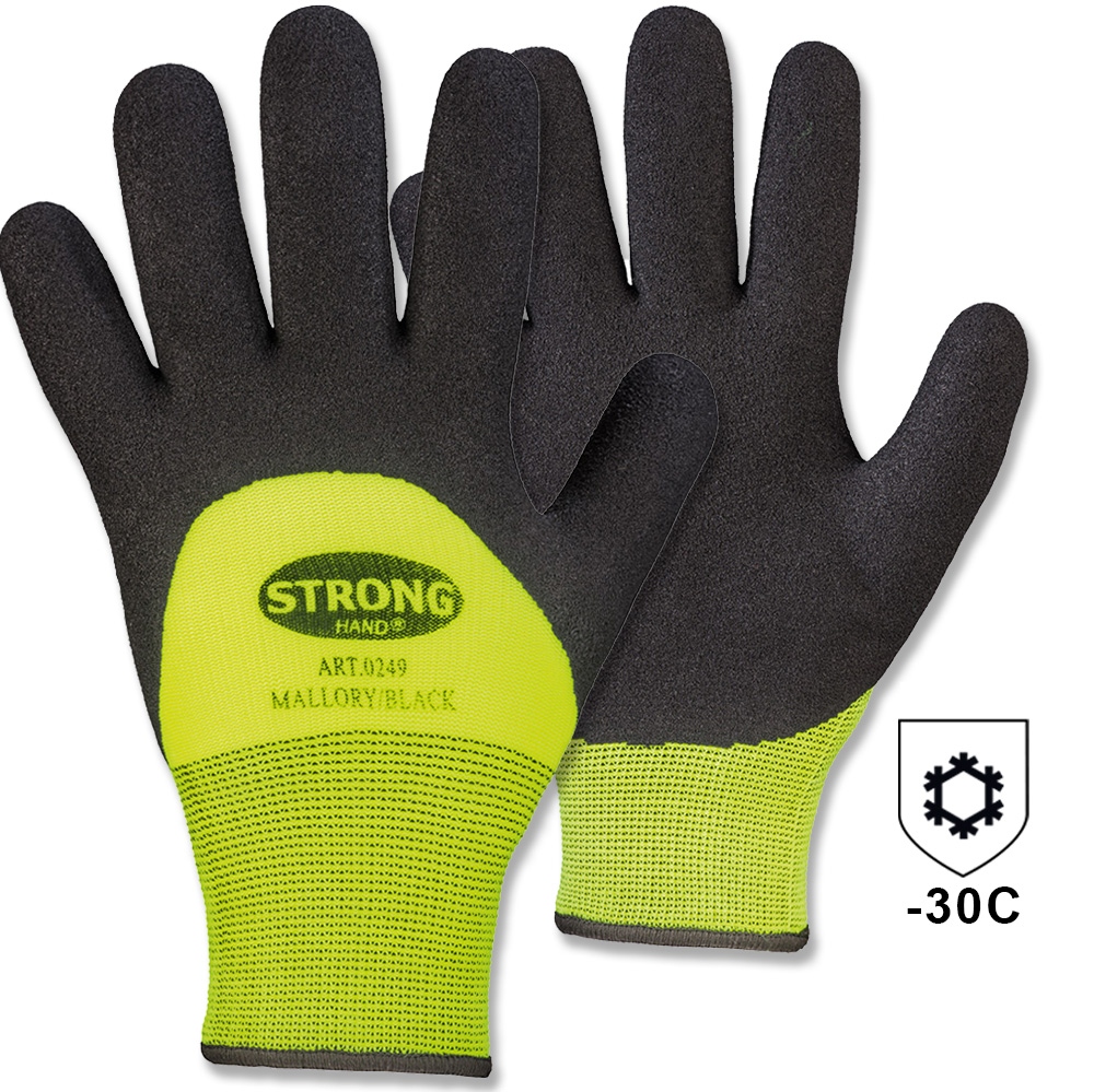 Stronghand 0249 MALLORY winter safety gloves with nitrile foam 8-11