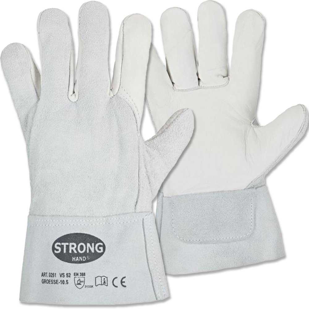 Stronghand 0251 VS52 Cowhide Leather Safety Gloves size 10.5