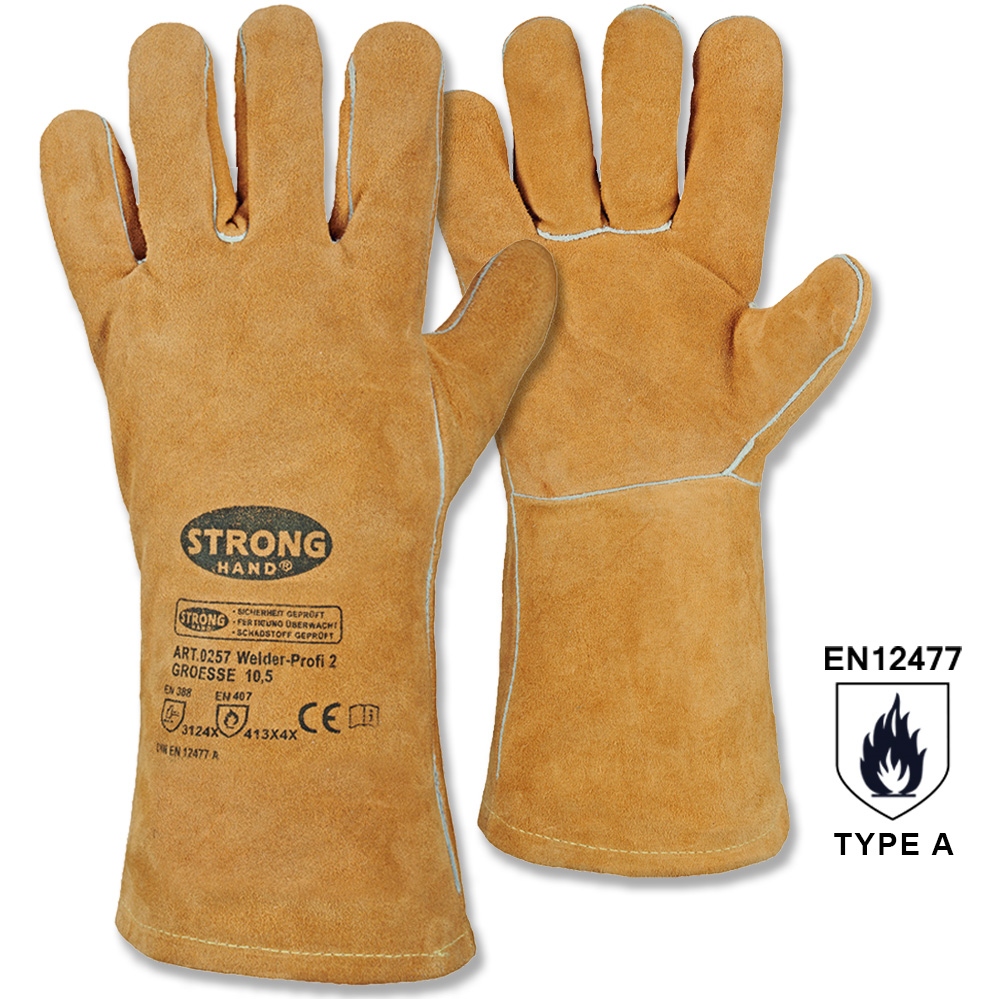 Stronghand 0257 WELDER-PROFI 2 Welding Gloves heat resistant type A