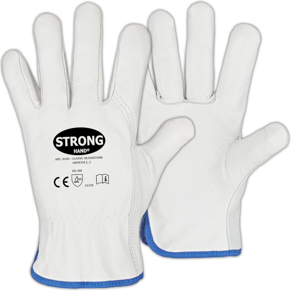 Stronghand 0290 Classic Silverstone Driver leather protective gloves