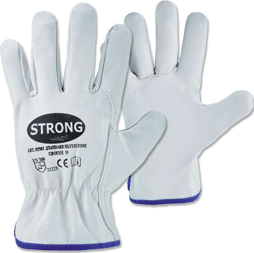 Stronghand 02901 SILVERSTONE Driver leather safety gloves 8-12