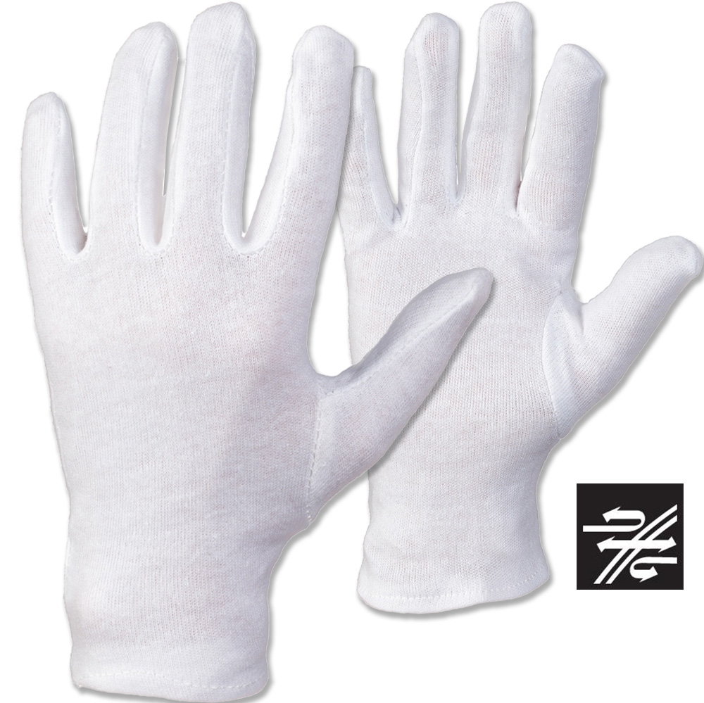 Goodjob 0300 ANSHAN Breathable Cotton Gloves bleached white 6-13