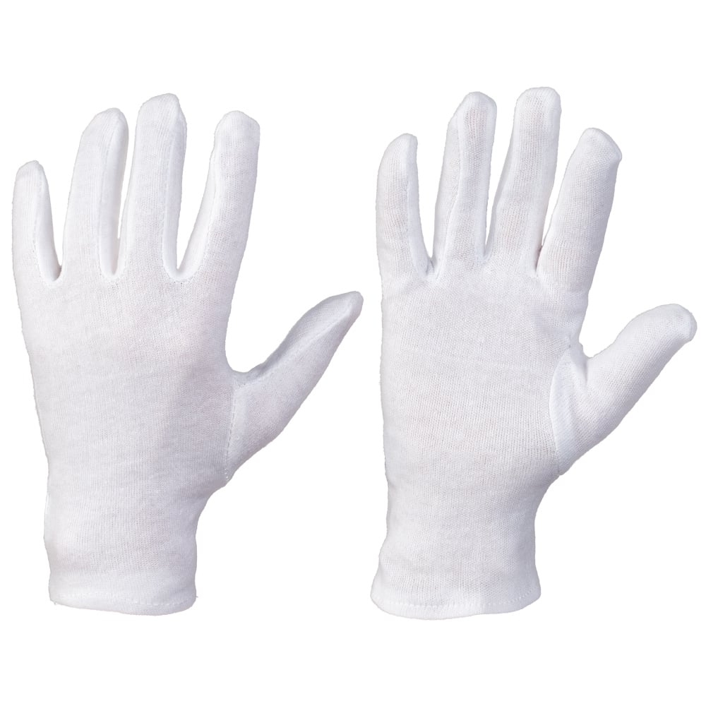 Stronghand 0300 ANSHAN CLASSIC Cotton Gloves bleached white 6-13