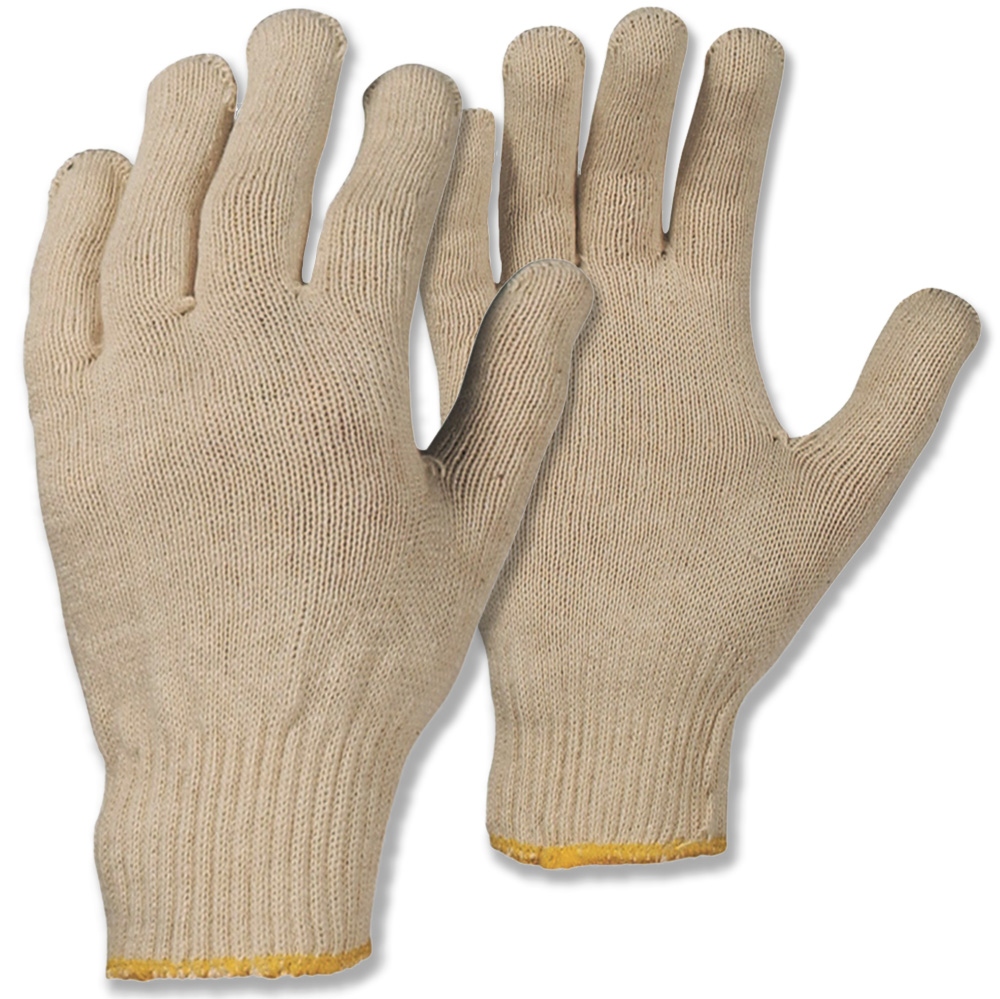 Stronghand 0324 MUTAN Cotton Knit Gloves beige cat. 1 sizes 8/10