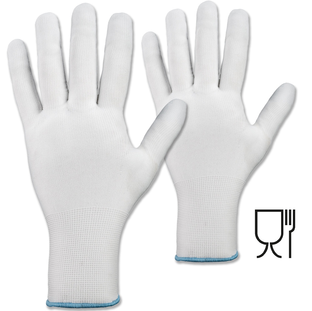 Stronghand 0326 LAIWU 100% Nylon Work Gloves white 6-11