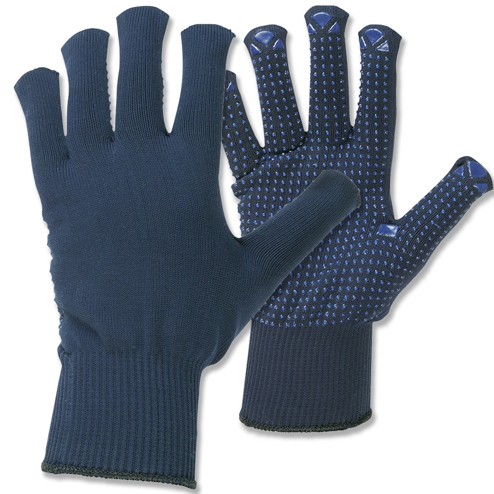 Stronghand 0373 HENAN Protective assembly gloves with vinyl dots blue
