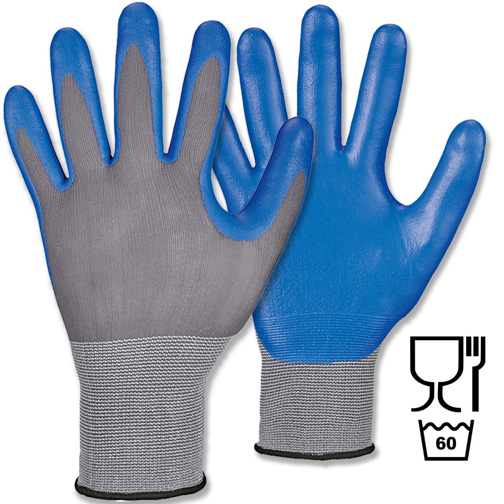 Stronghand 0655 DELTANA Nitrile-coated Food safe Work Gloves 7-11