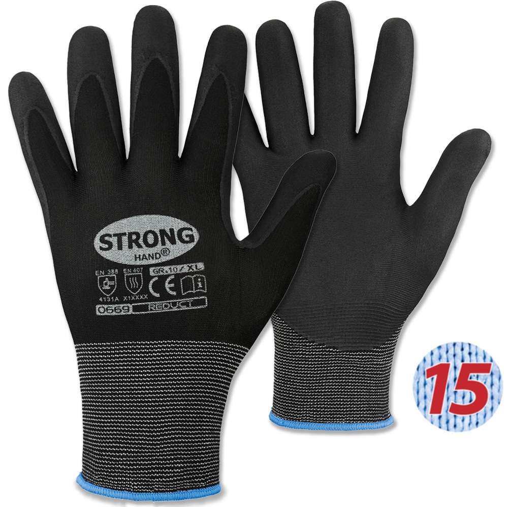 Stronghand 0669 REDUCT Nitrile/PU-coated Safety Gloves breathable 6-12