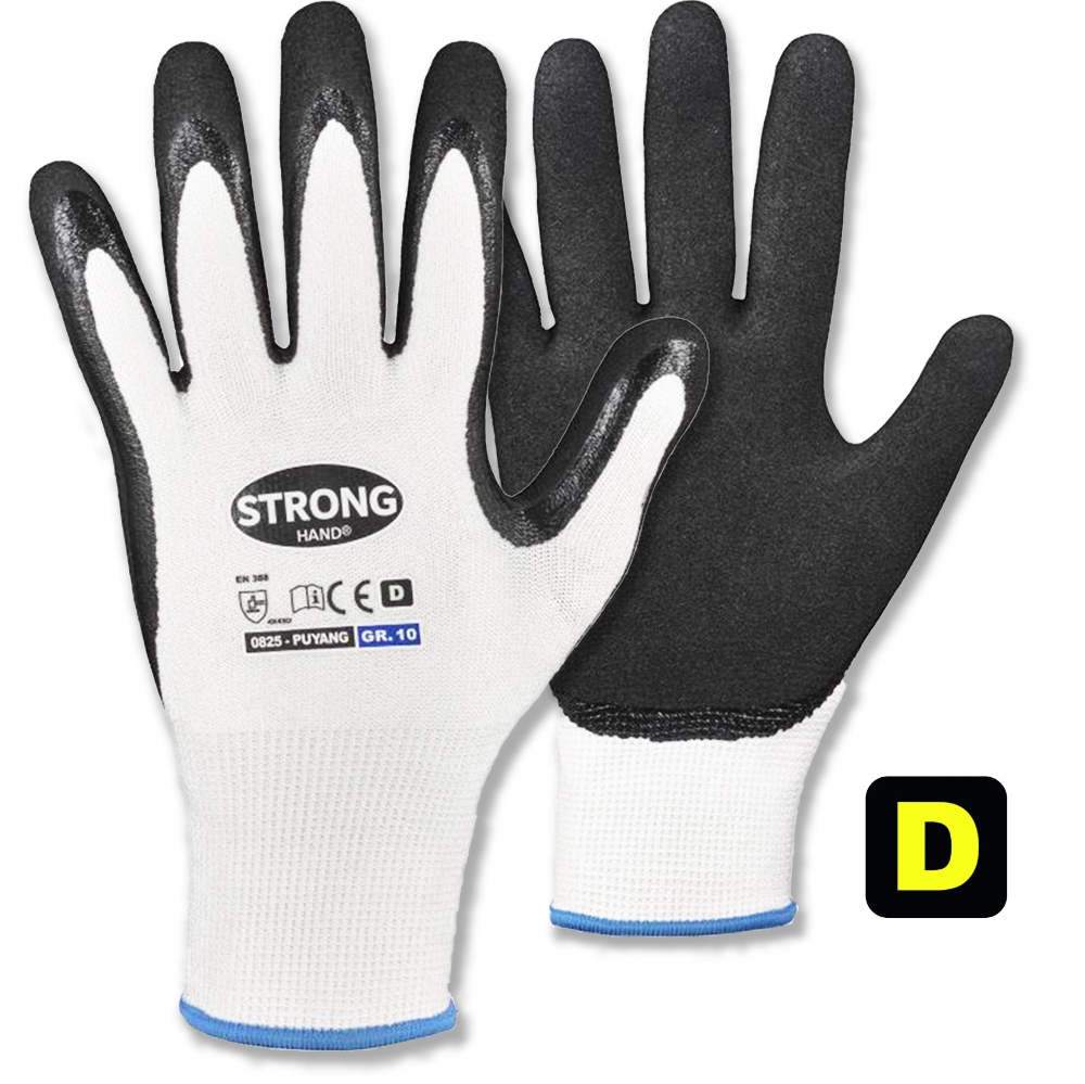 Stronghand 0825 Puyang Nitrile-coated Cut Resistant Gloves level D
