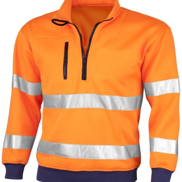 Qualitex 61930BB0 high visibility Sweat-shirt orange