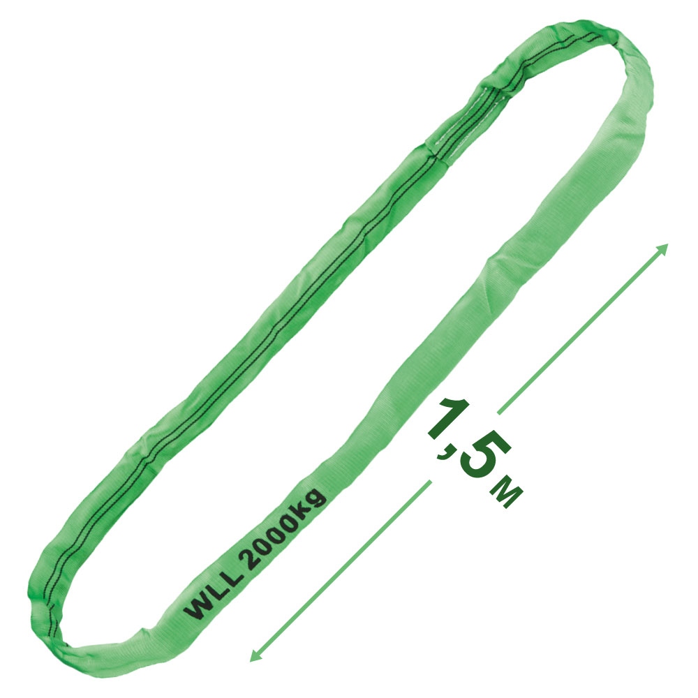Tector 84522 Round Sling green 2000kg - 1.5m