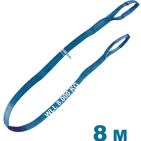 Tector 84552 Webbing Lifting Sling blue 8000kg, 240 mm x 8 m