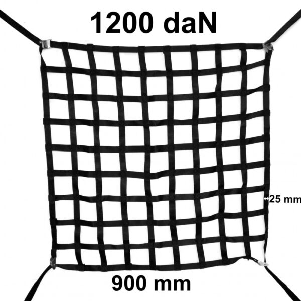 Car tie-down cargo net for load securing 0.9x0.9 m, Tector 84566