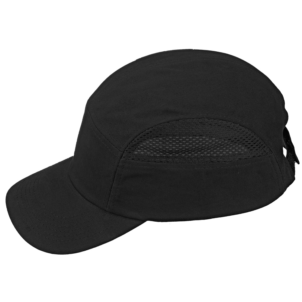 Safety Baseball cap with ABS shell EN 812 black, Tector 4023 NET