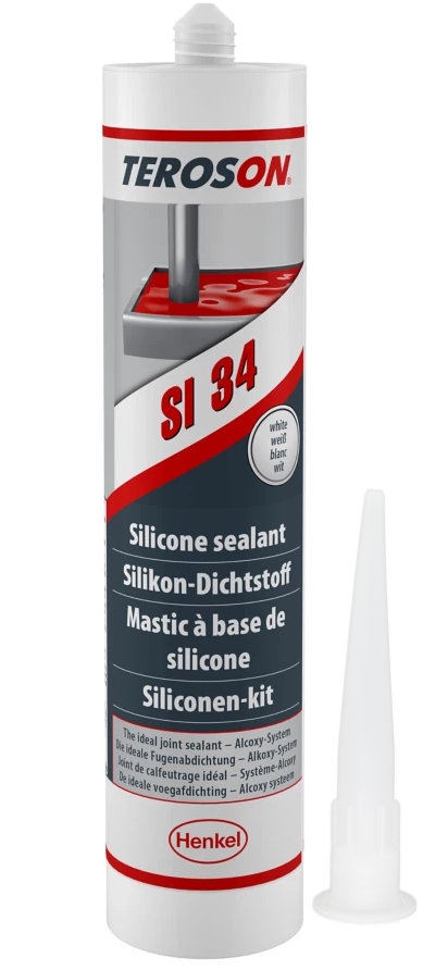 Teroson SI 34 cartridge Silicone sealant white 300ml