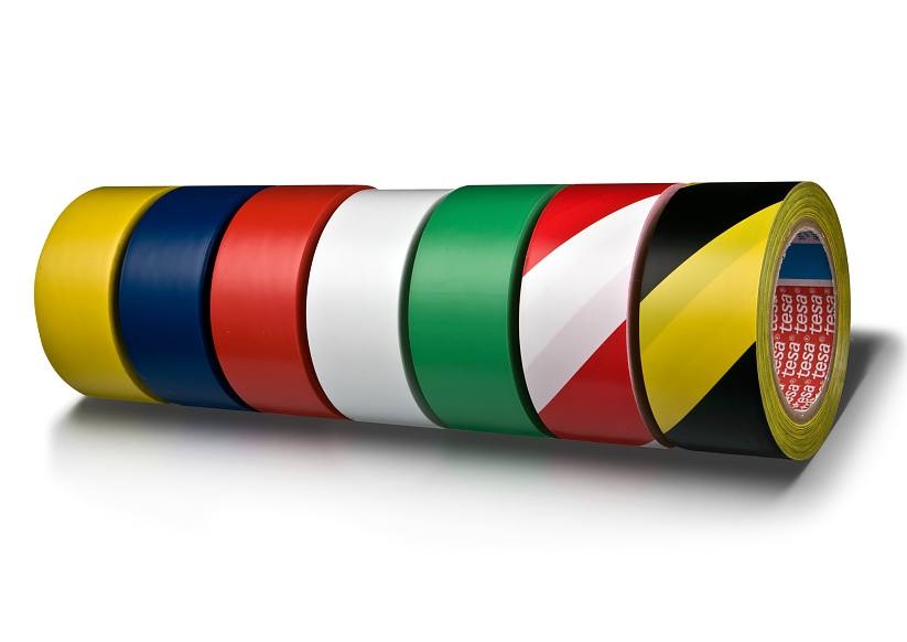 tesa® 60760 Floor Marking Tape 33m x 50mm, various colors