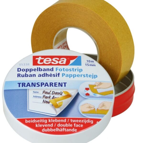 TESA 05338 Fotostrip Double-sided tape 15 mmx10 m