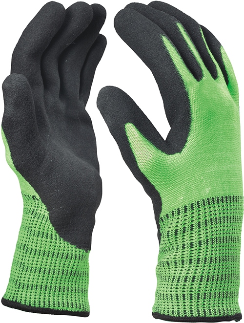Teuto® 18500 ColdGrip Winter Safety gloves, neon green/black  7-10