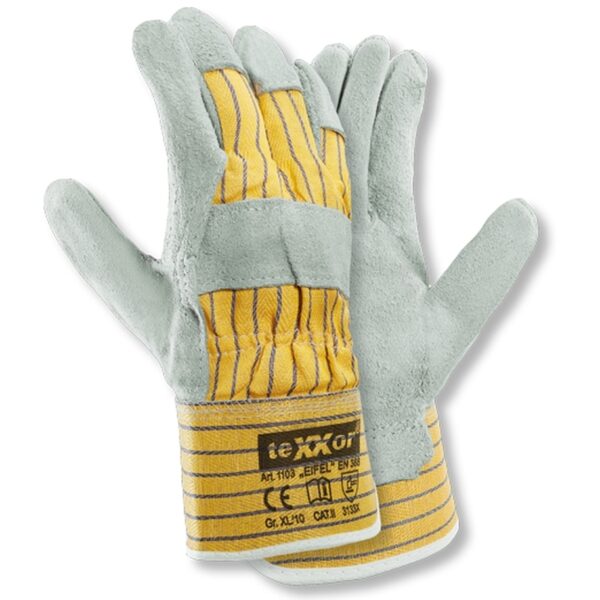 teXXor® 1103 EIFEL Cowhide Leather Safety Gloves size 10
