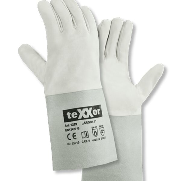 teXXor® 1229 Leather safety gloves for welder EN 12477, Type B