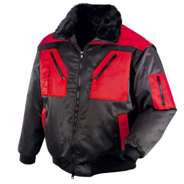 Texxor 4180 OSLO Pilot jacket  4 in 1 black/red