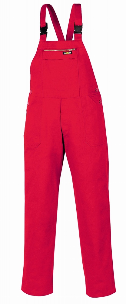 Texxor 8033 work dungarees Red 100% coton, 290 g/m², 24-110