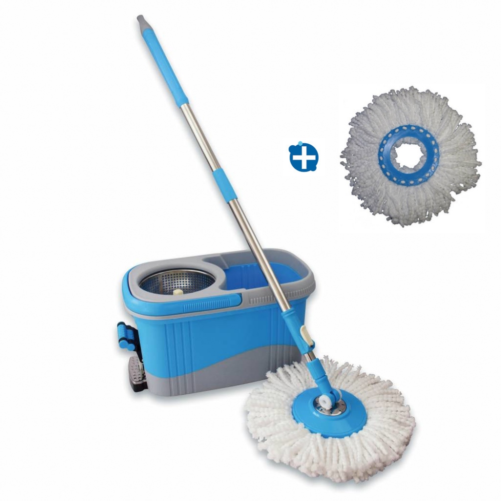 TURBO MOP PRO mop and bucket with power spinner for easy cleaning