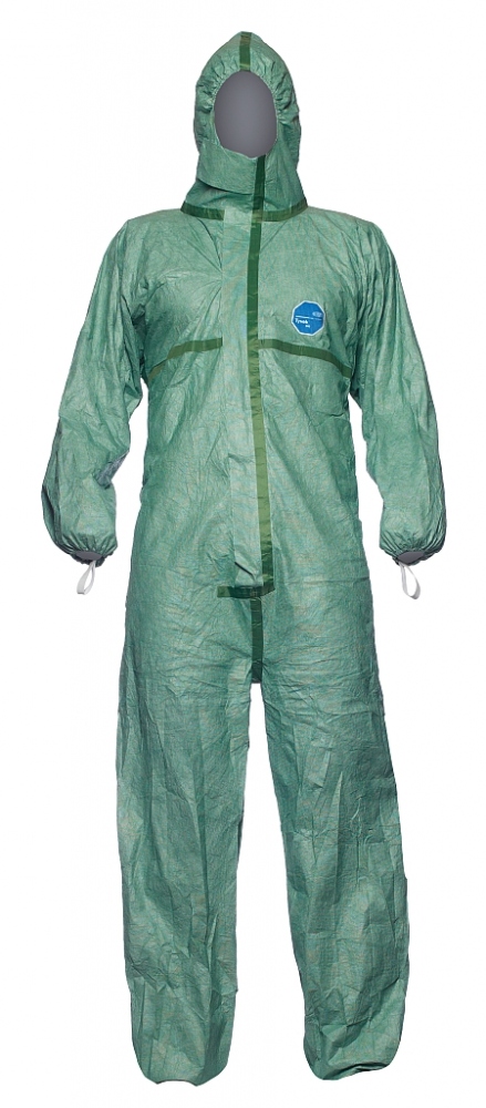 Tyvek® 600 Plus Chemical Protection coverall suit Cat.3 green 4B/5B/6B
