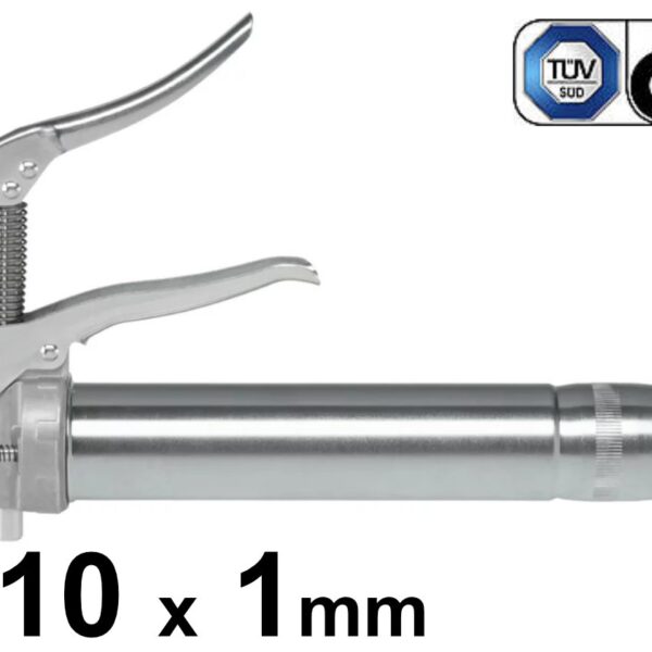 Umeta One-hand Grease Gun 85/PK, zinc-coated steel, thread M10x1