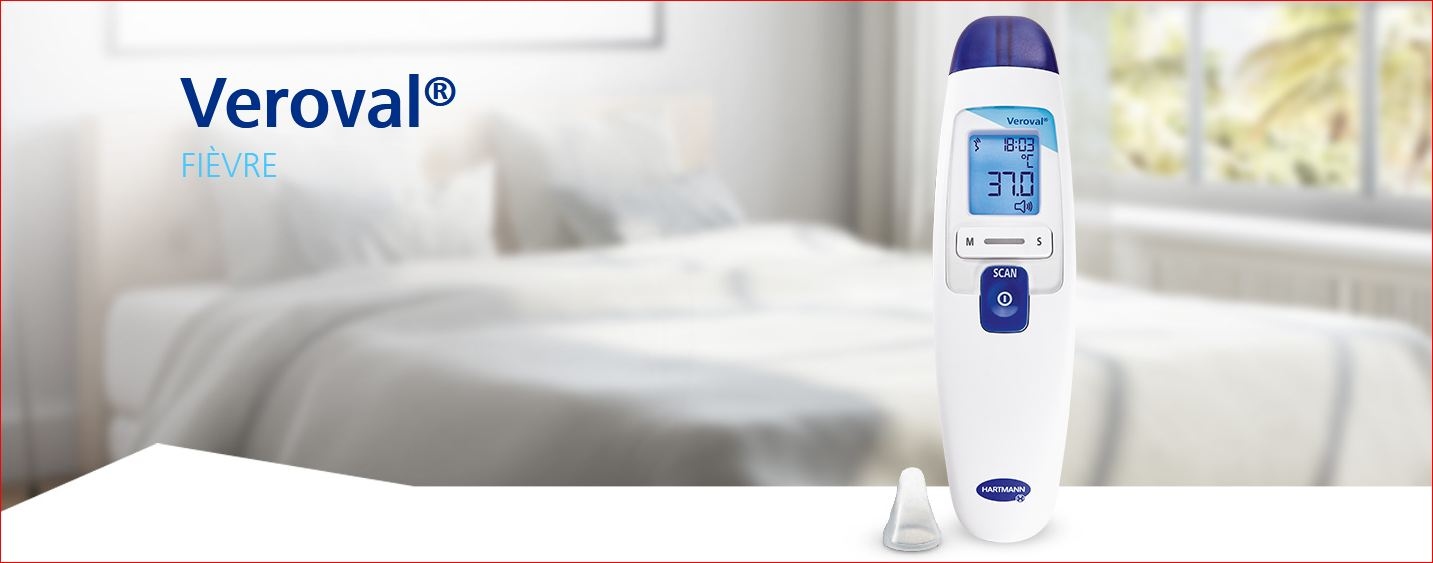 Hartmann Veroval 2 in 1 infrared thermometer for forheard and ears