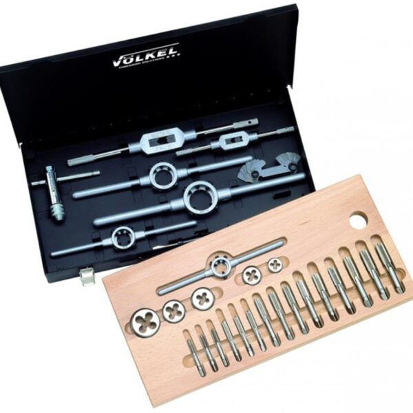 Völkel 48050 Set of 27 pieces tapping and threading tools, HSS-G