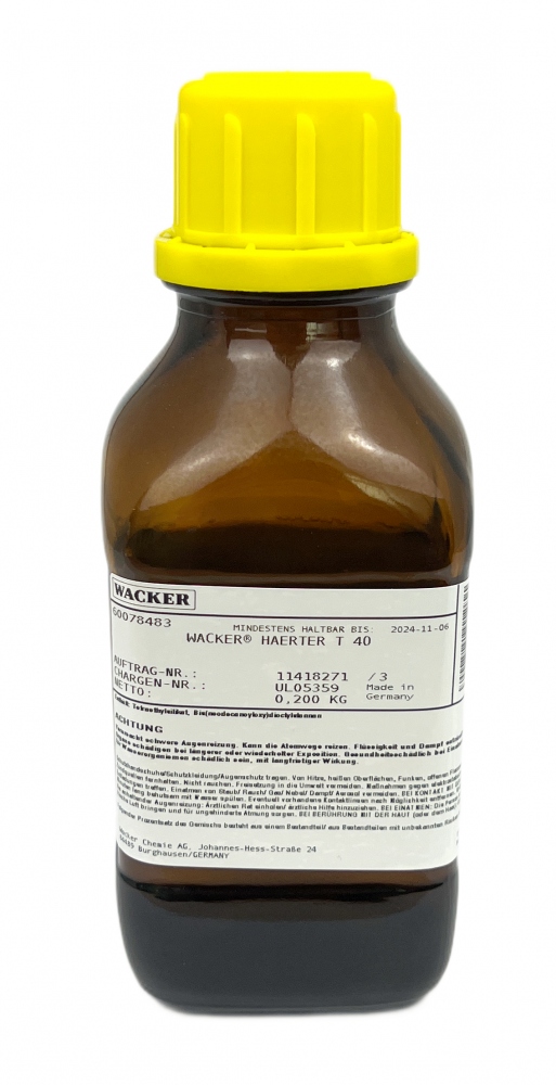 Wacker T40 Hardener for RTV 2 silicone rubber 200g bottle
