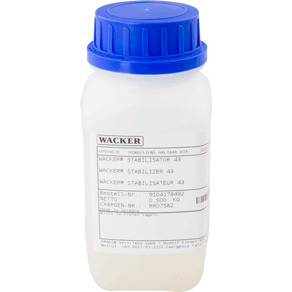Wacker STABILIZER 43 silicone rubber RTV-2 mold making 0.5kg/can