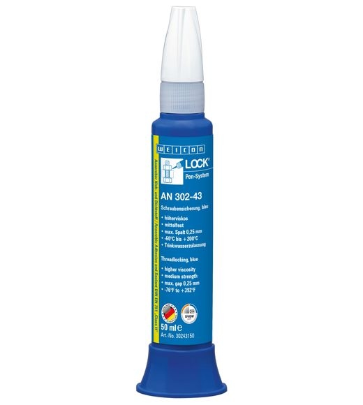 Weicon AN 302-43 Threadlocking medium strength blue 50 ml pen-system
