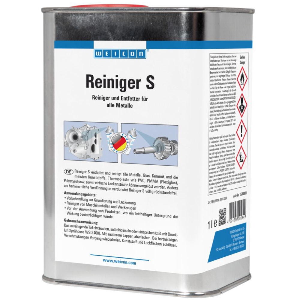 Weicon Cleaner S Special lubricant cleaner for metals and plastics 1L