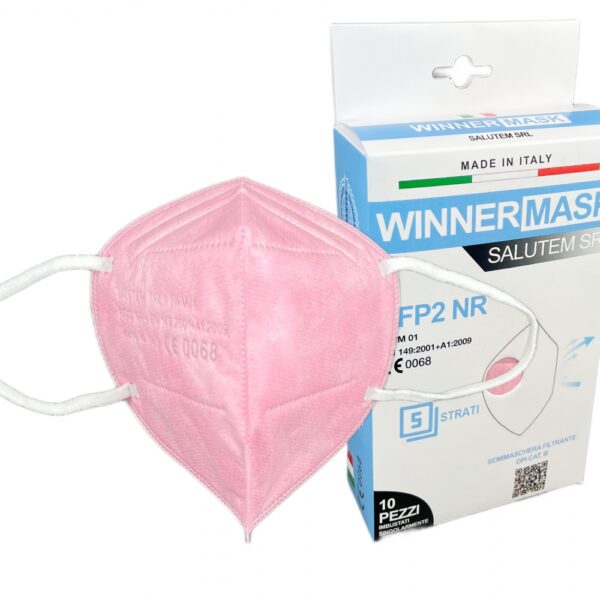 WINNER Foldable 5-layers particulate respirator mask pink FFP2 NR
