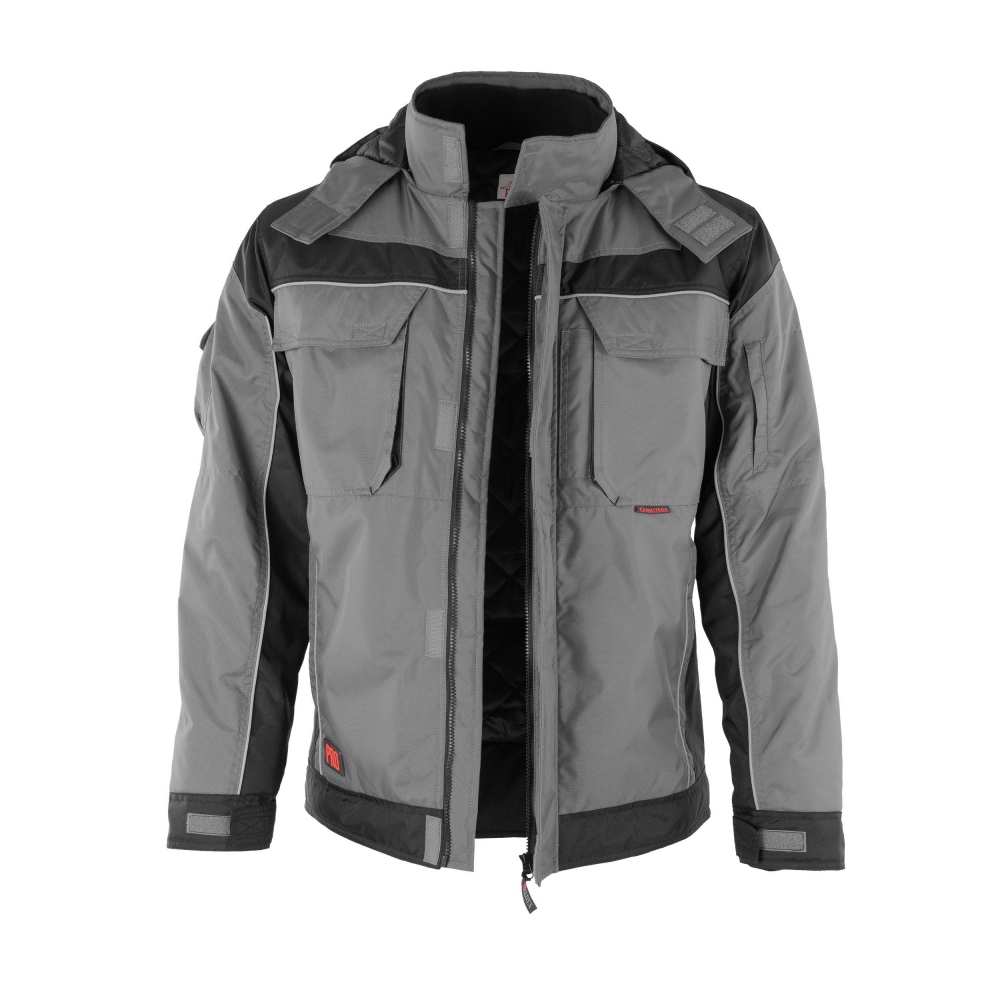 Qualitex PRO 20304 winter jacket grey-black
