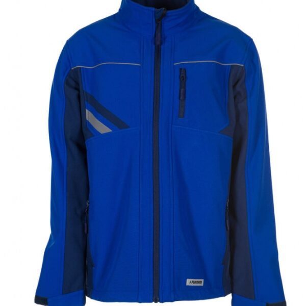 Planam 2380 Highline Softshell jacket, royal blue/navy/zinc