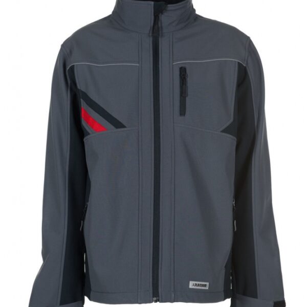 Planam 2382 Highline - Softshell jacket - slate/black/red