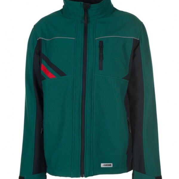 Planam 2385 Highline - Softshell jacket - green/black/red