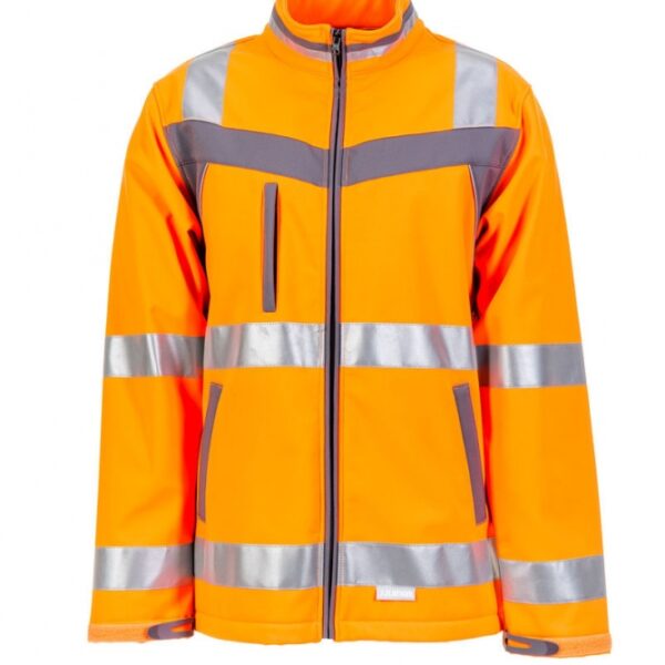 Planam 5660 Plaline  - High Visible Softshell jacket - orange