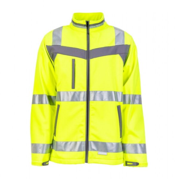 Planam 5661 Plaline - Softshell jacket - yellow/slate