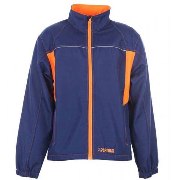 Planam 6291 Basalt Neon - Softshell jacket - navy/orange